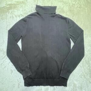 H&M Women’s Slim Fit Long Sleeve Black Turtleneck Shirt Sz S